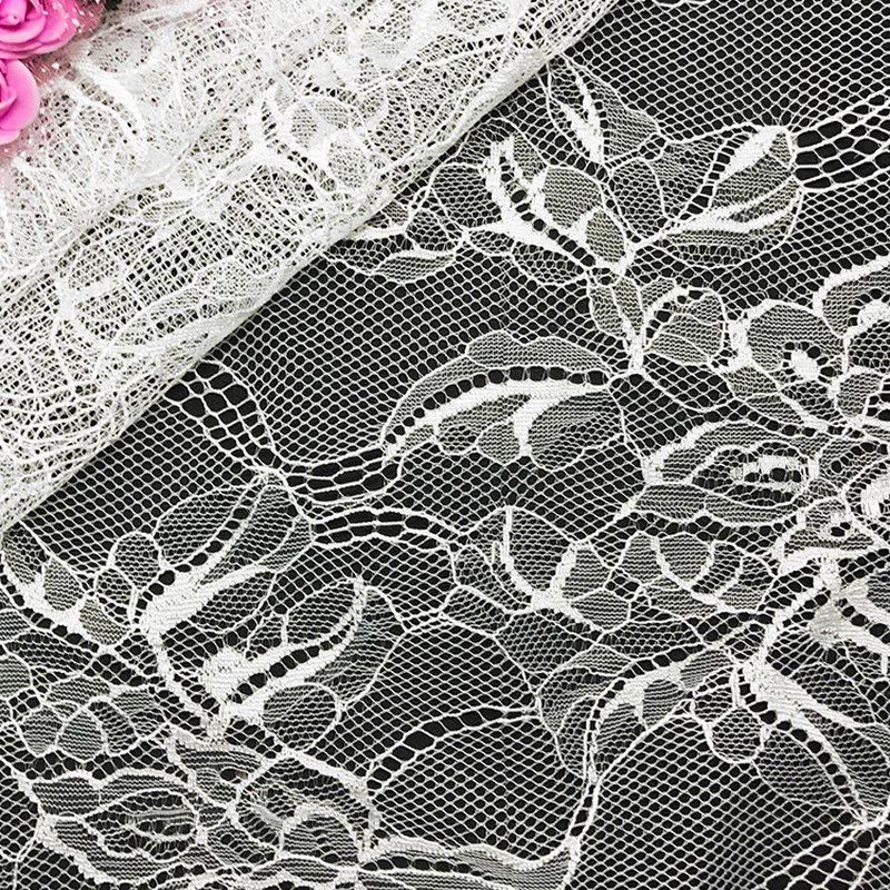 Lace Fabric Floral Stripe Nylon for Kids Wear Wholesale Supplier 4